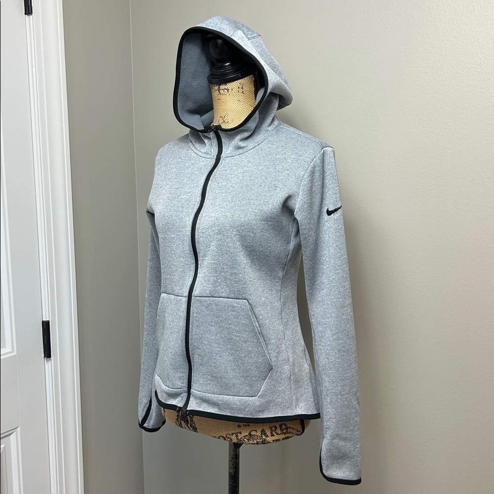 Nike Dri- fit  Gray and black Full-Zip Hoodie
